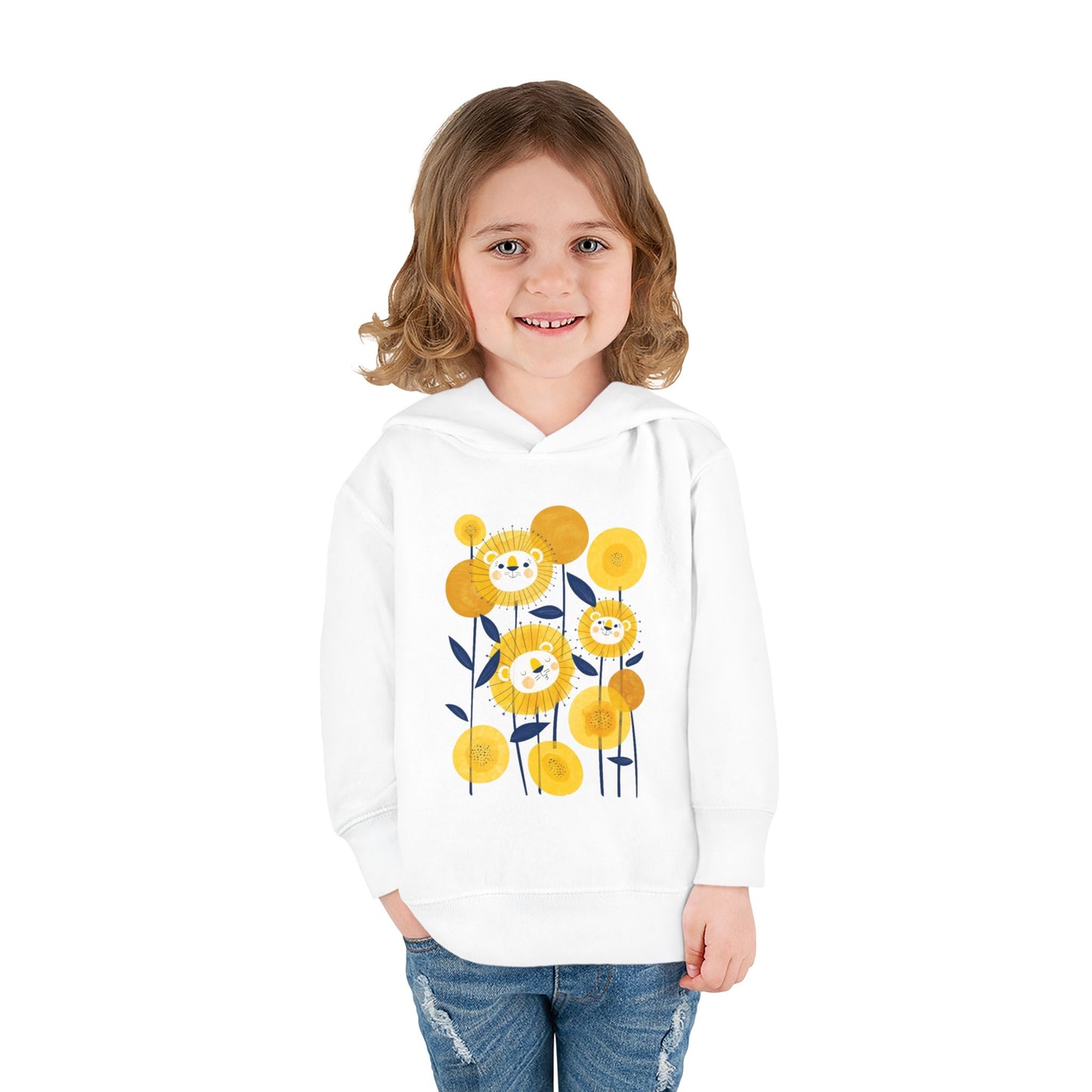Smiling Flower Garden Toddler Hoodie