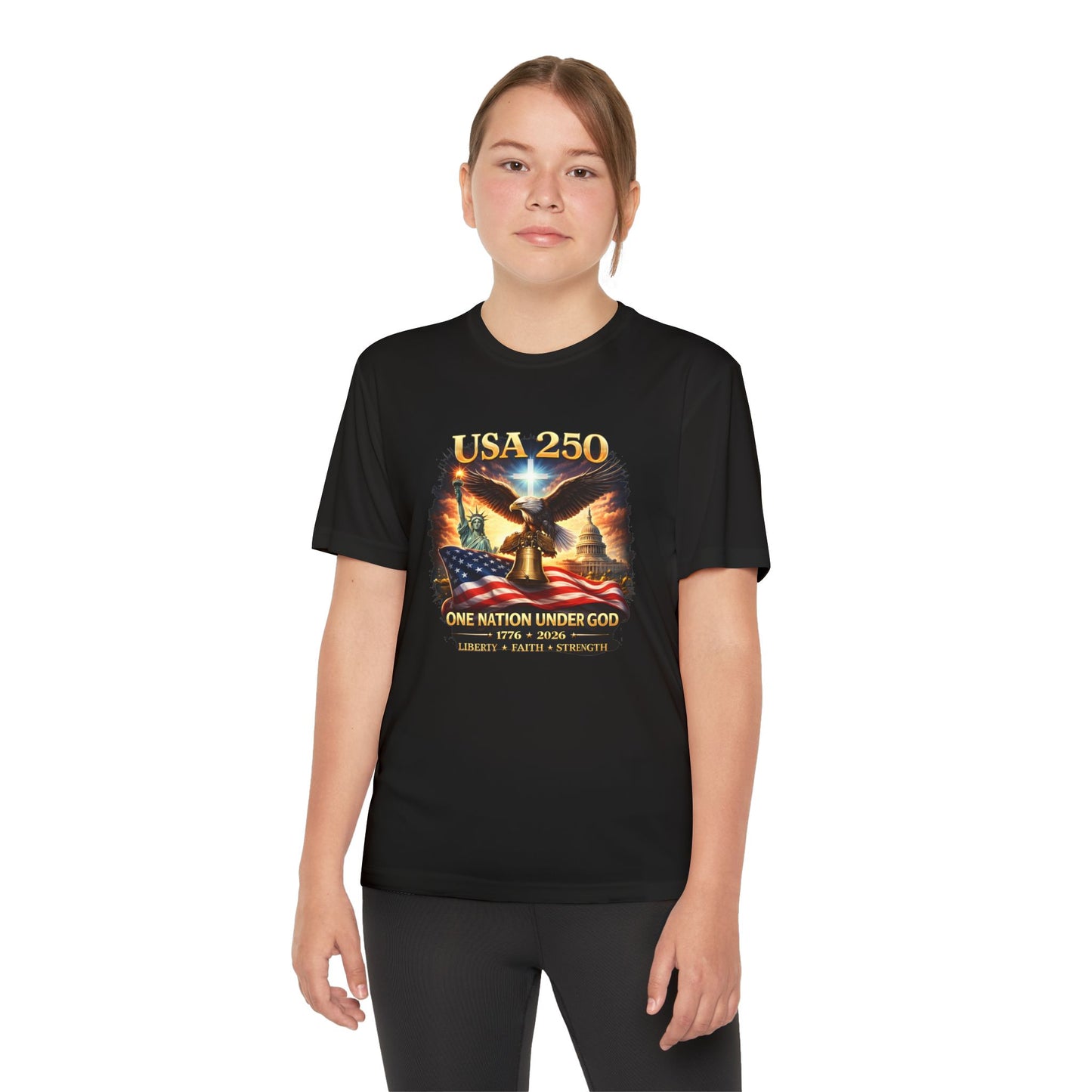USA 250 Youth Patriotic Graphic Tee