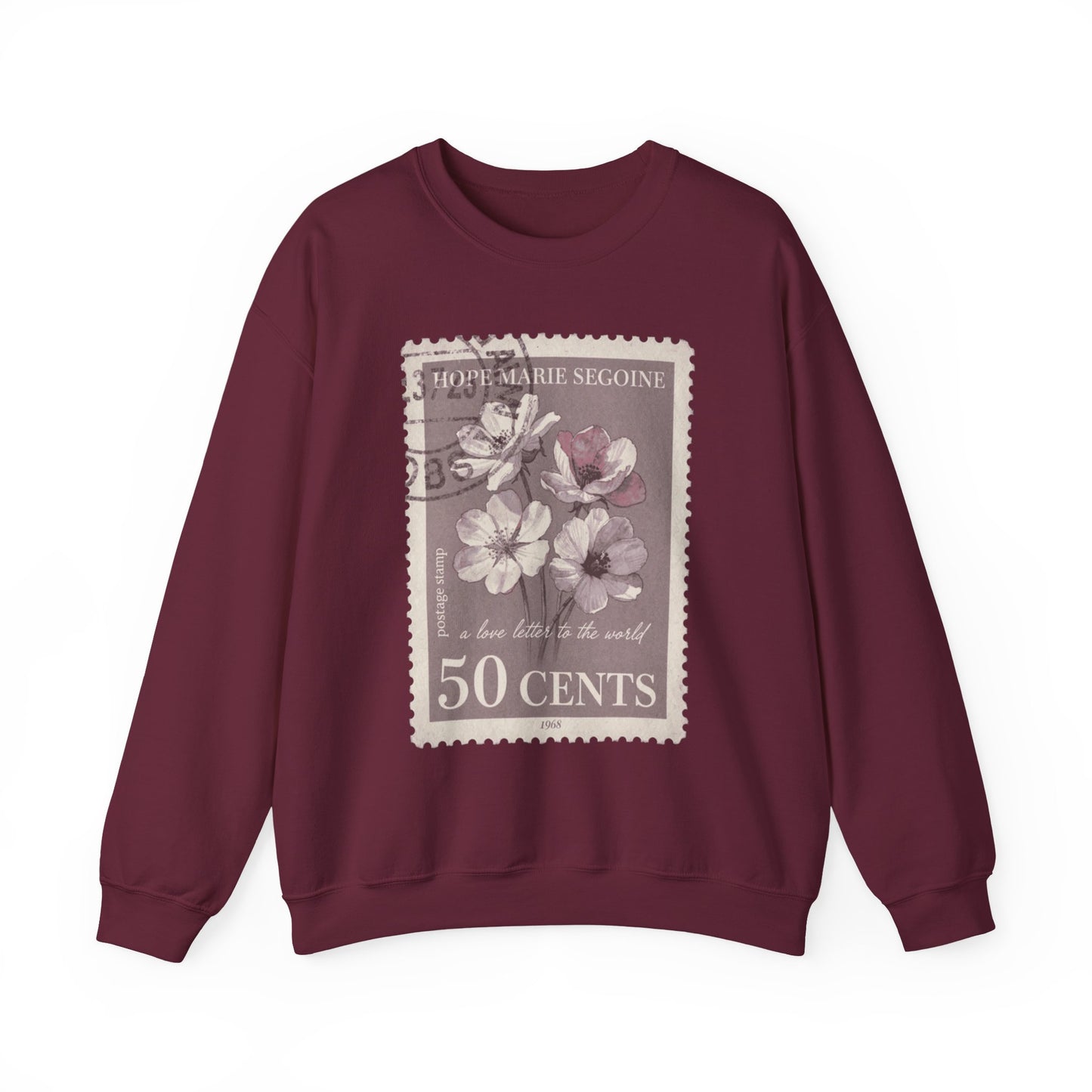 Wildflower Postage Stamp Crewneck