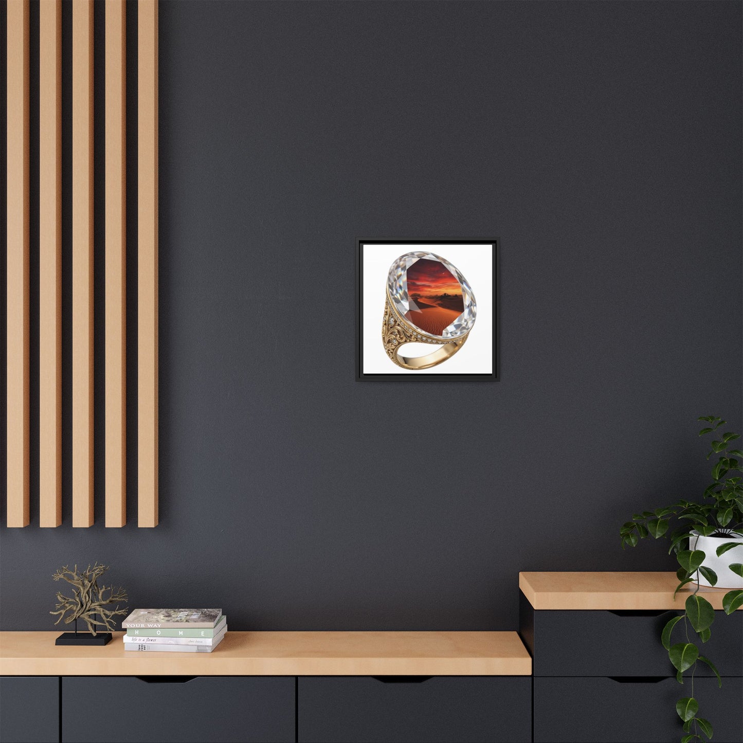 Crimson Horizon Signet Canvas