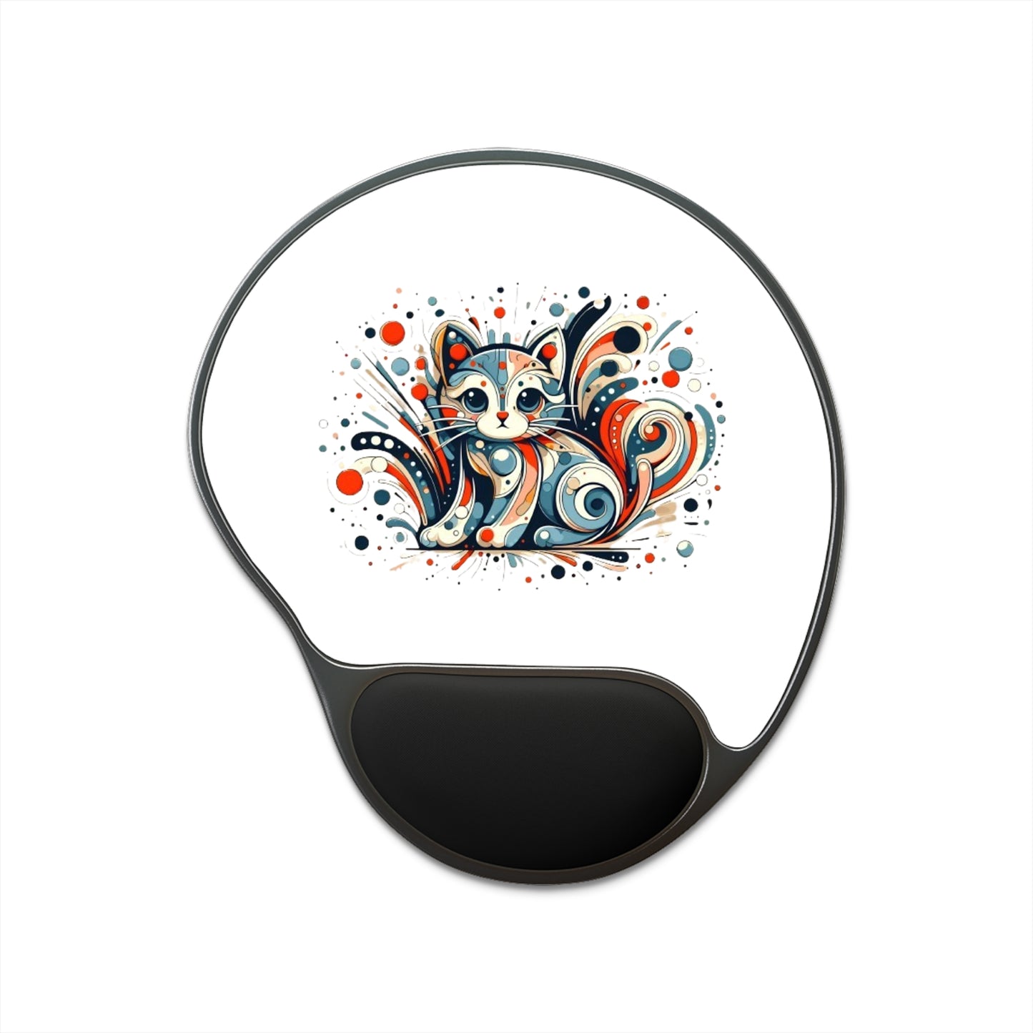 Carnival Curl Cat Mouse Pad