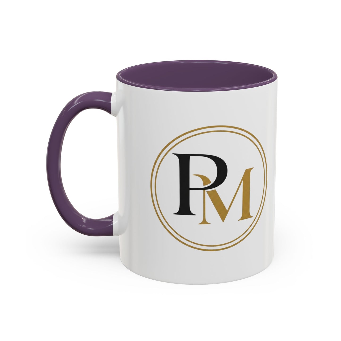 Black Gold PM Initial Accent Mug