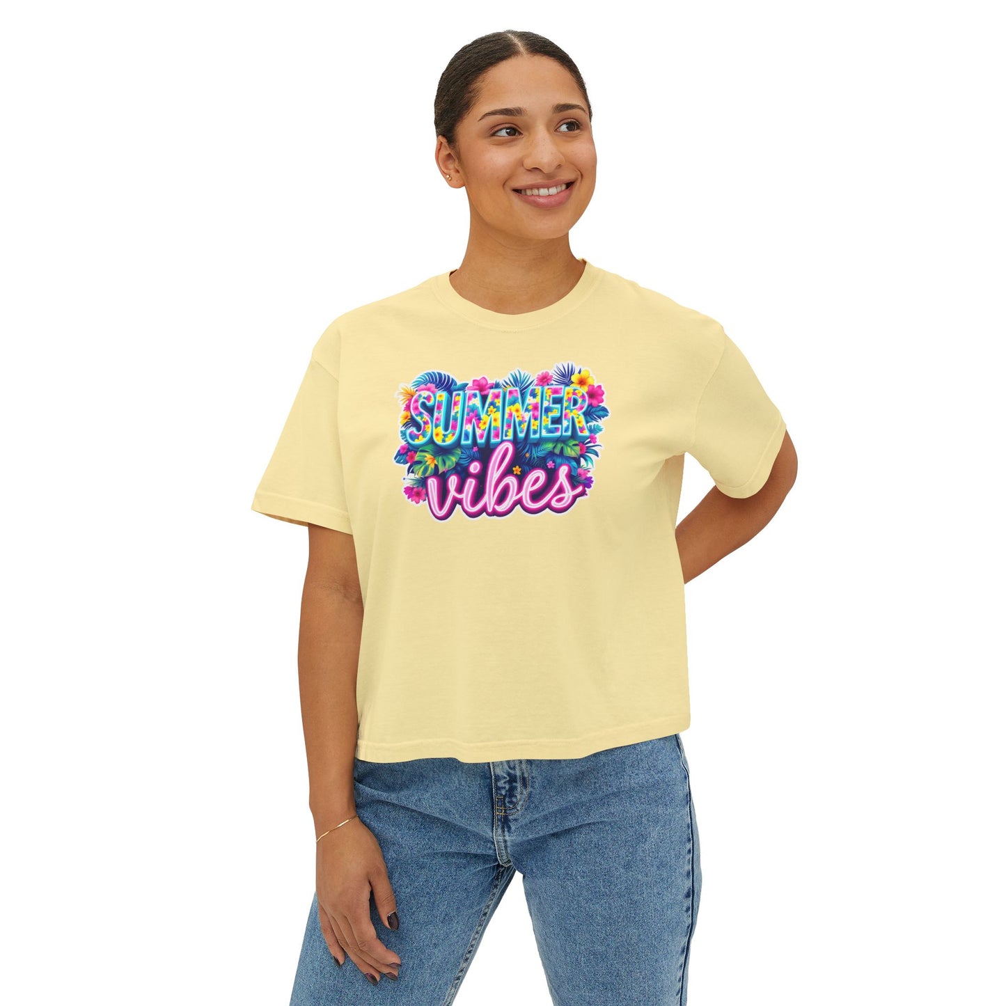 Summer Vibes Boxy Tee