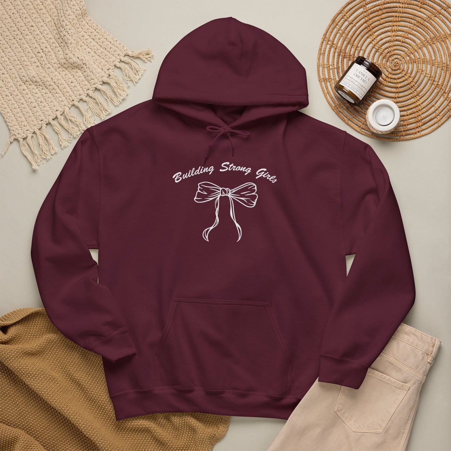 Building Strong Girls Ribbon Hoodie