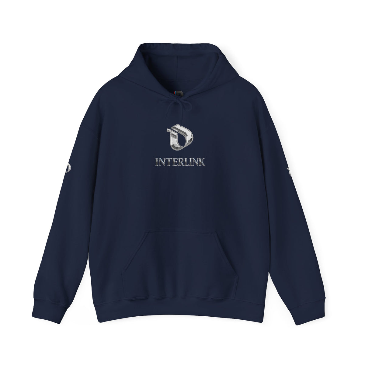 Silver Prism Interlink Pullover Hoodie