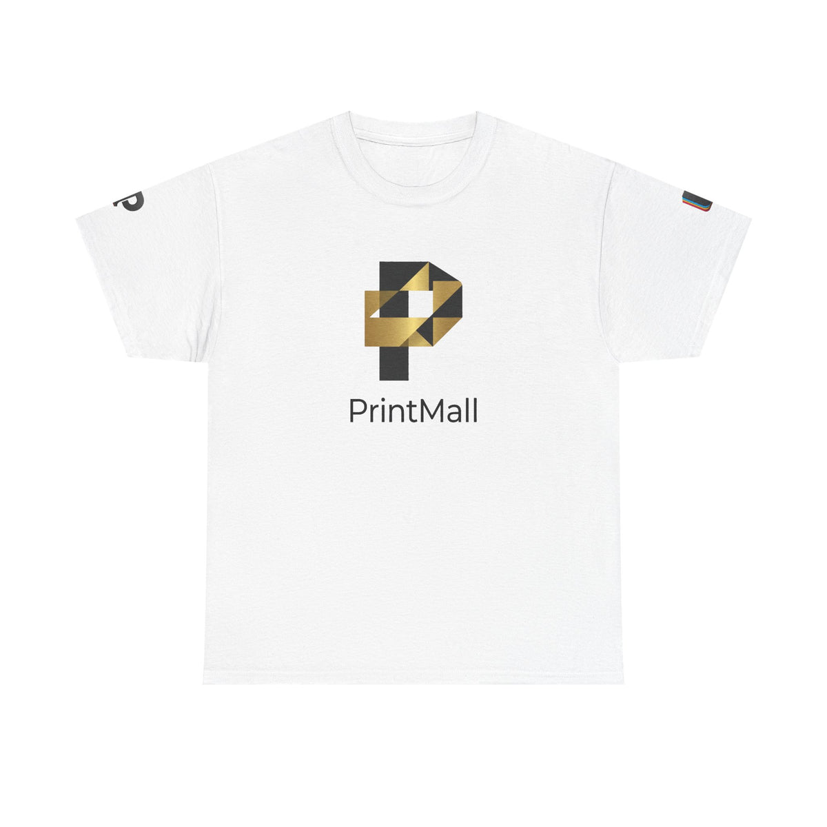 Geometric Folded P PrintMall Men’s Cotton Tee