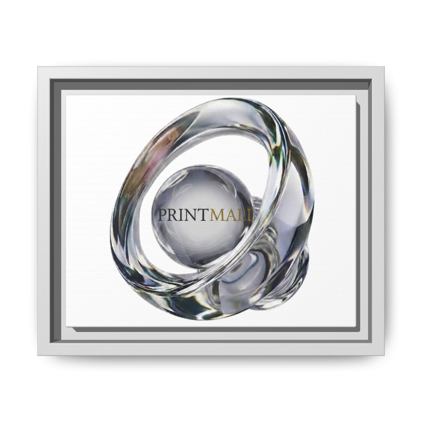 Interwoven Chrome Ribbon Canvas