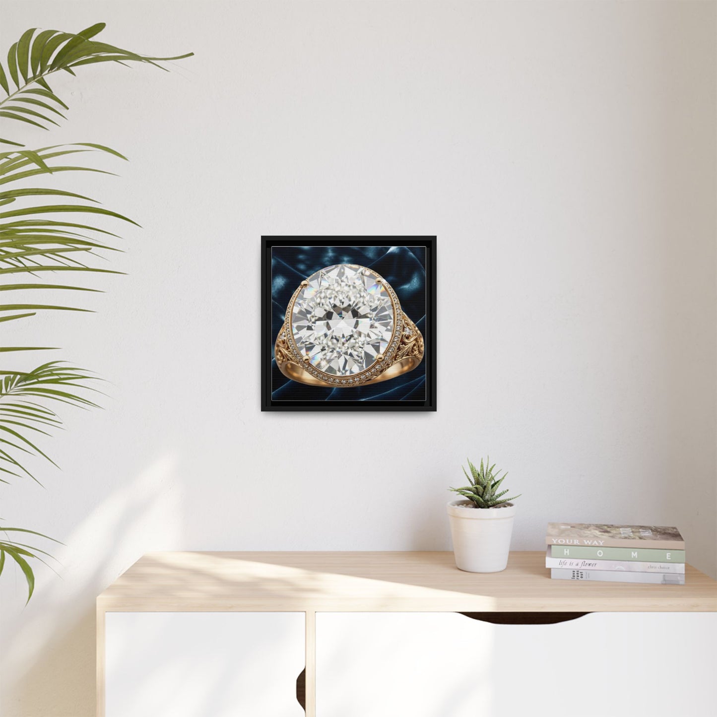 Brilliant Cut Diamond Ring Canvas