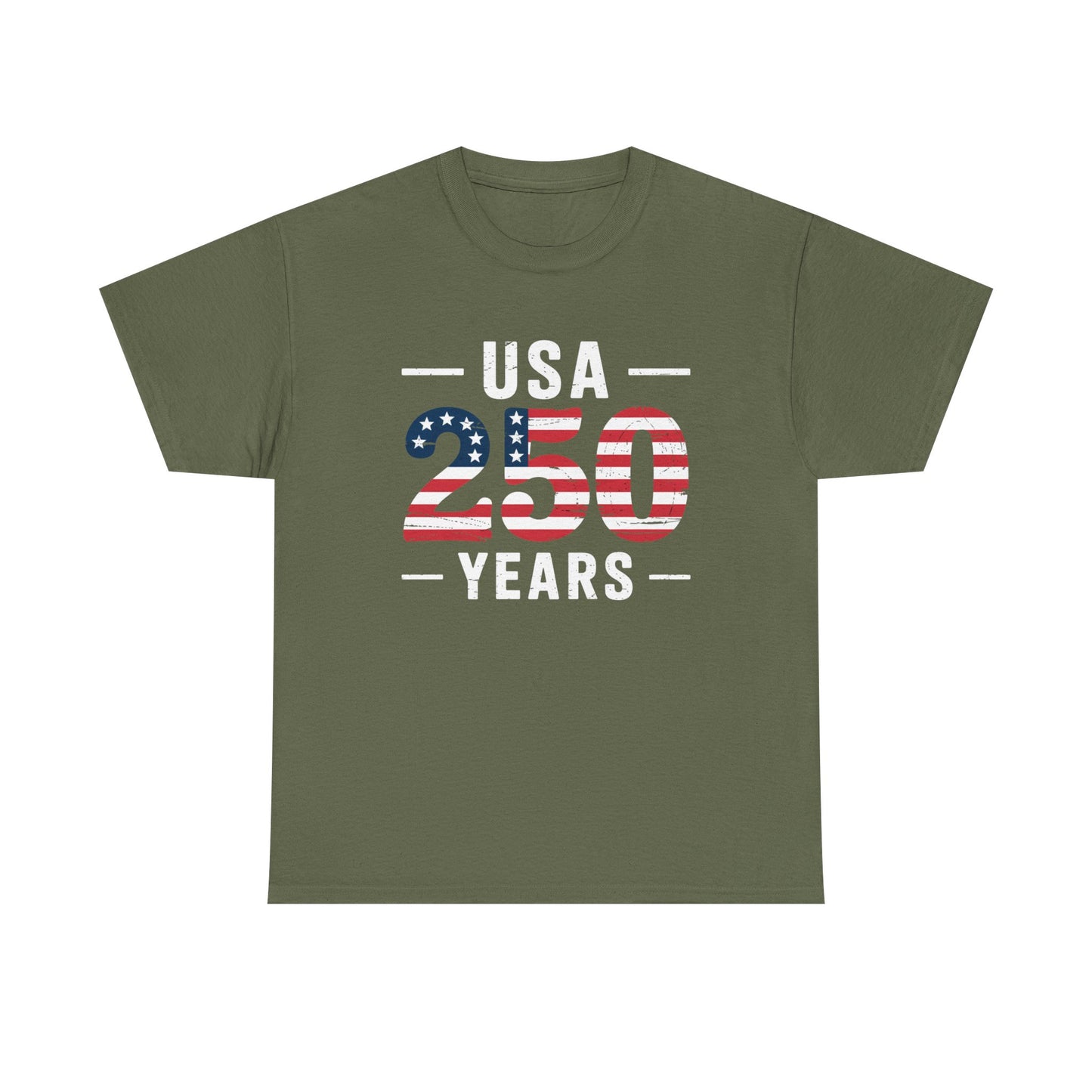 USA 250 Years Patriotic Flag Graphic T-Shirt