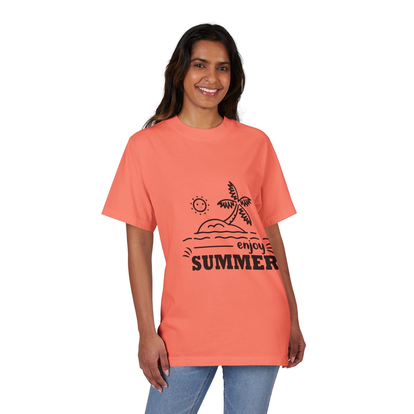 Vintage Summer Drop-Shoulder T-Shirt