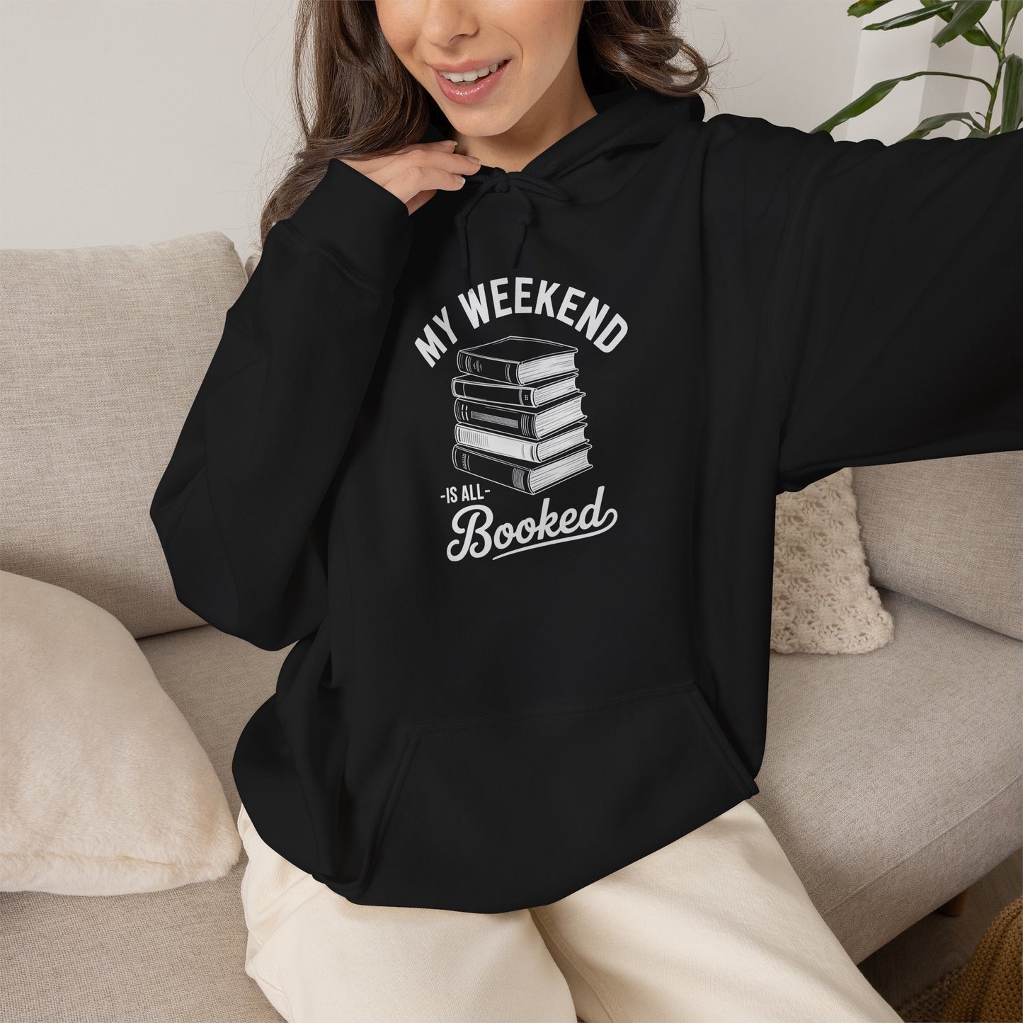 Weekend Booked Book Lover Hoodie