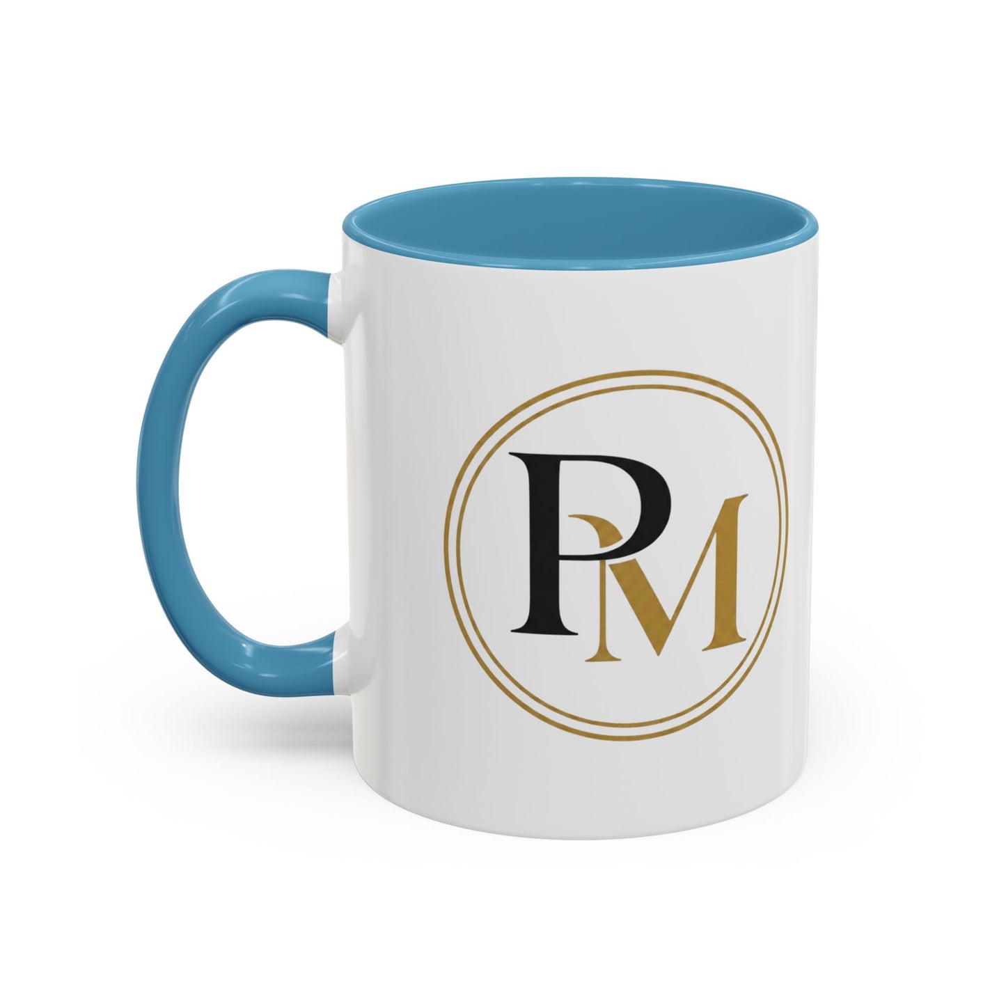 Black Gold PM Initial Accent Mug