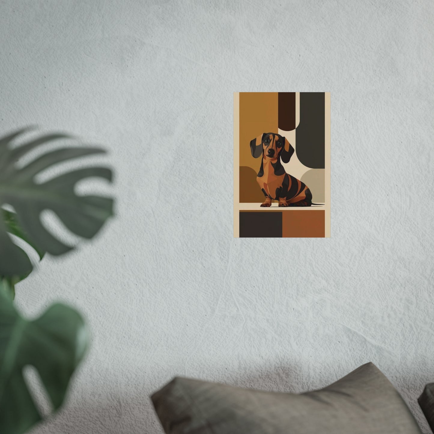 Dachshund Geometry Poster