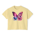 Floral Butterfly Women’s Boxy T-Shirt