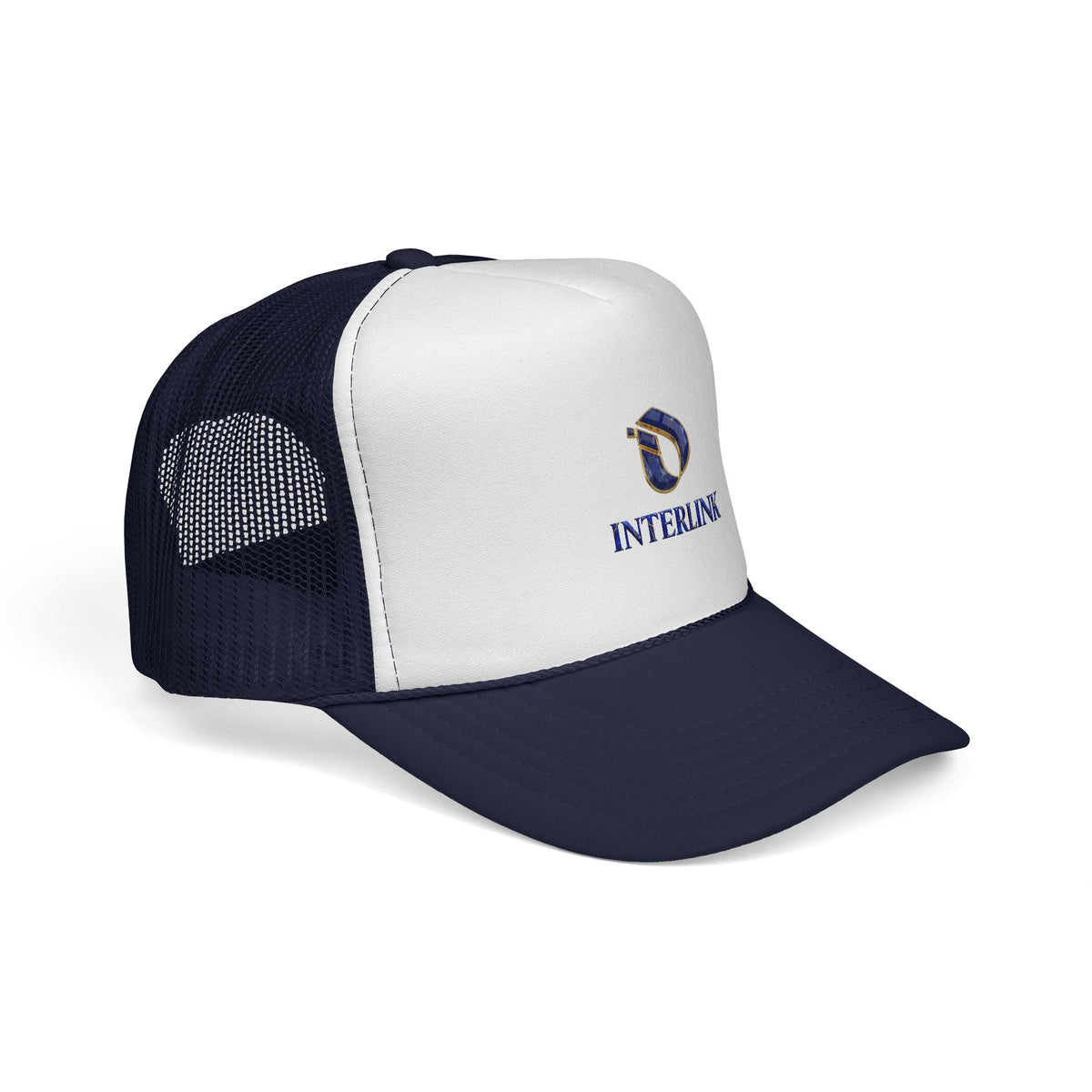 Lapis Lazuli Interlink Emblem Trucker Cap
