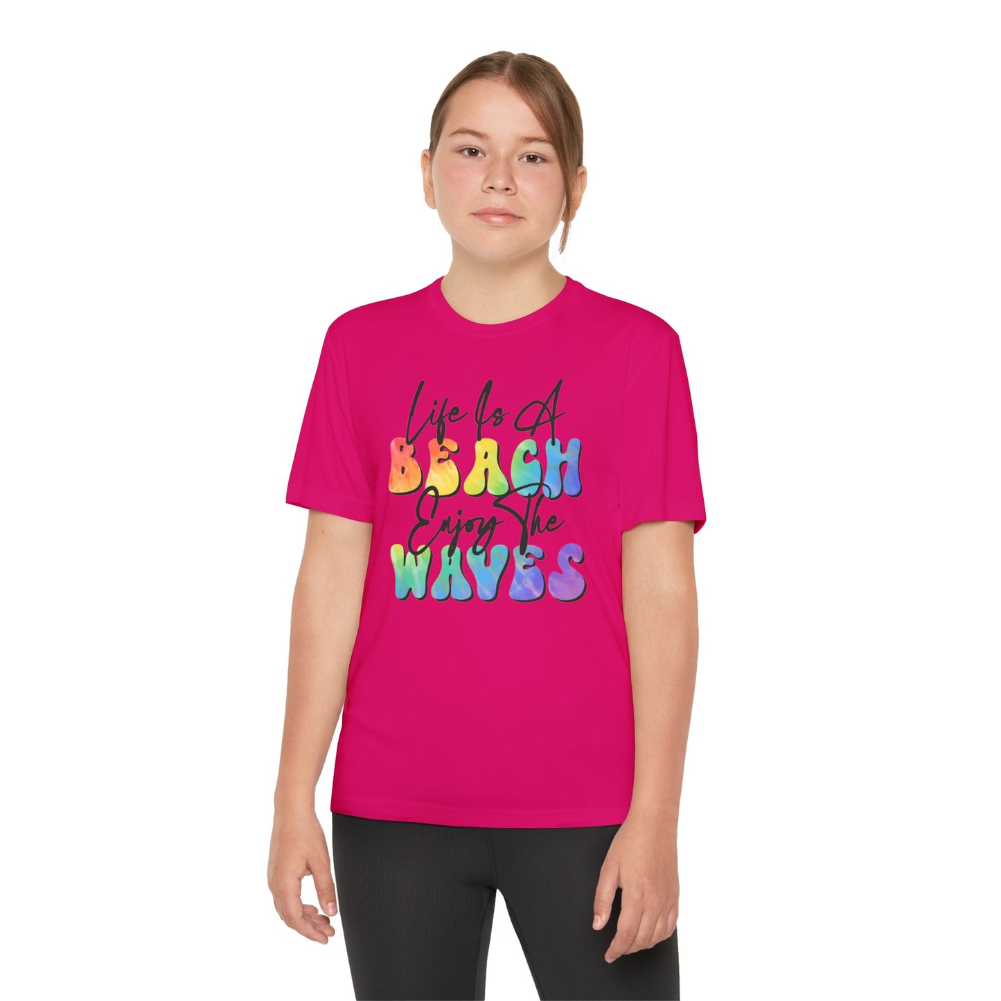Youth Beach Waves Graphic Tee