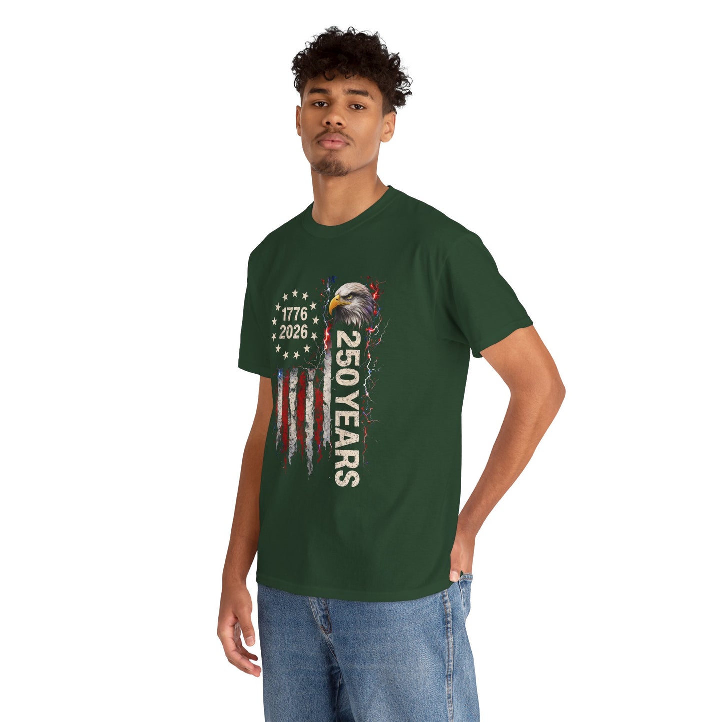 America 250 Years Patriotic T-Shirt Men