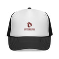 Ruby Gemstone Trucker Cap with Interlink Wordmark
