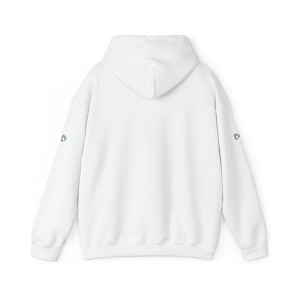 Aquamarine Crest Interlink Men’s Pullover Hoodie