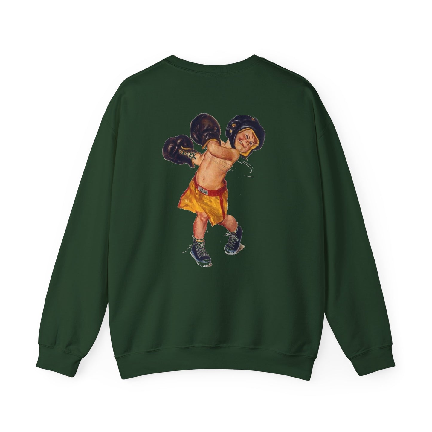 Boxing Kid Crewneck Sweatshirt