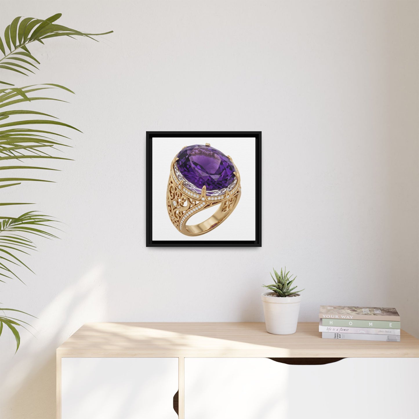 Amethyst Emblem Canvas Print