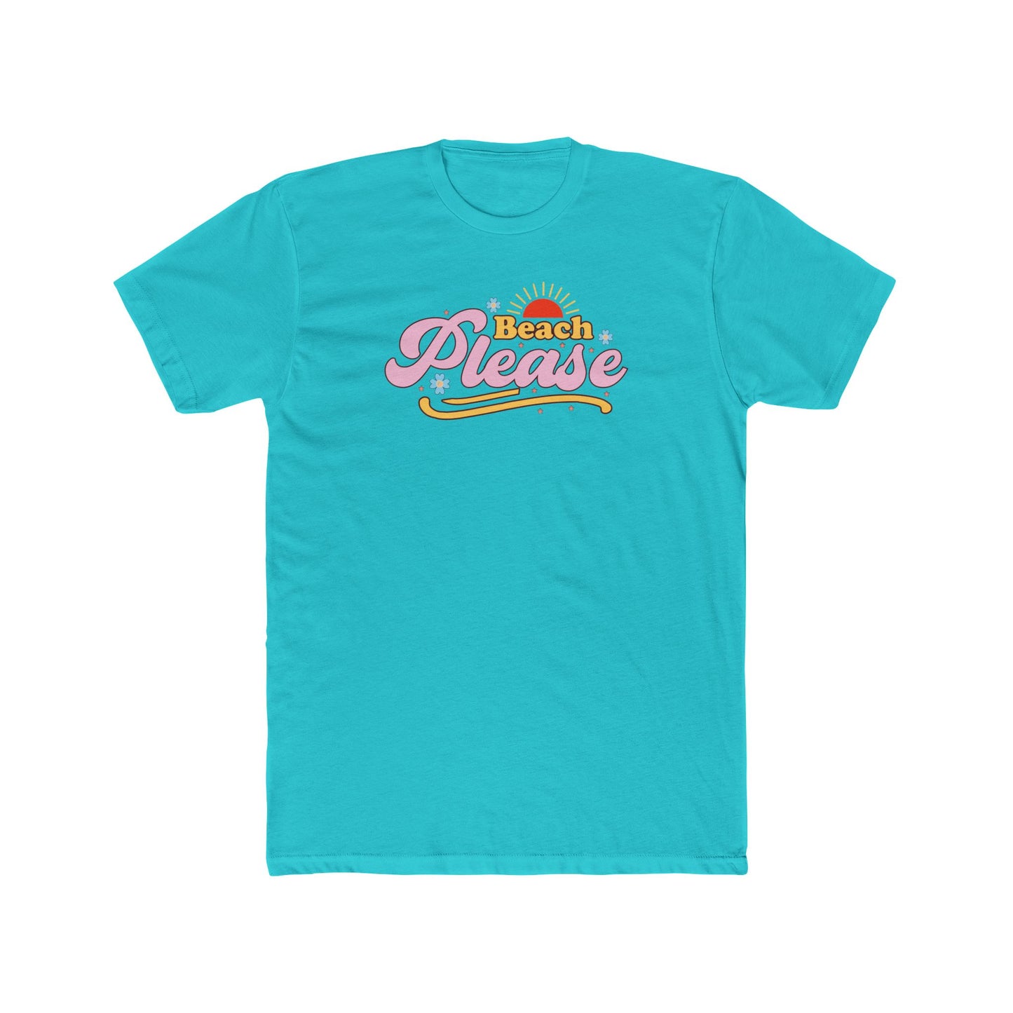 Beach Please Retro Sunset Tee
