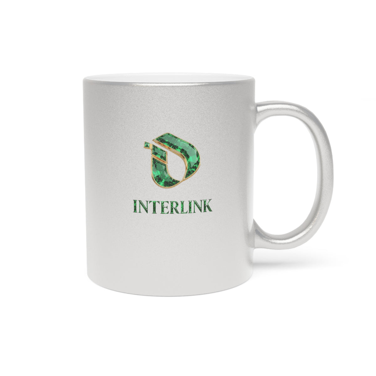 Emerald Interlink Metallic-Finish 11oz Ceramic Mug