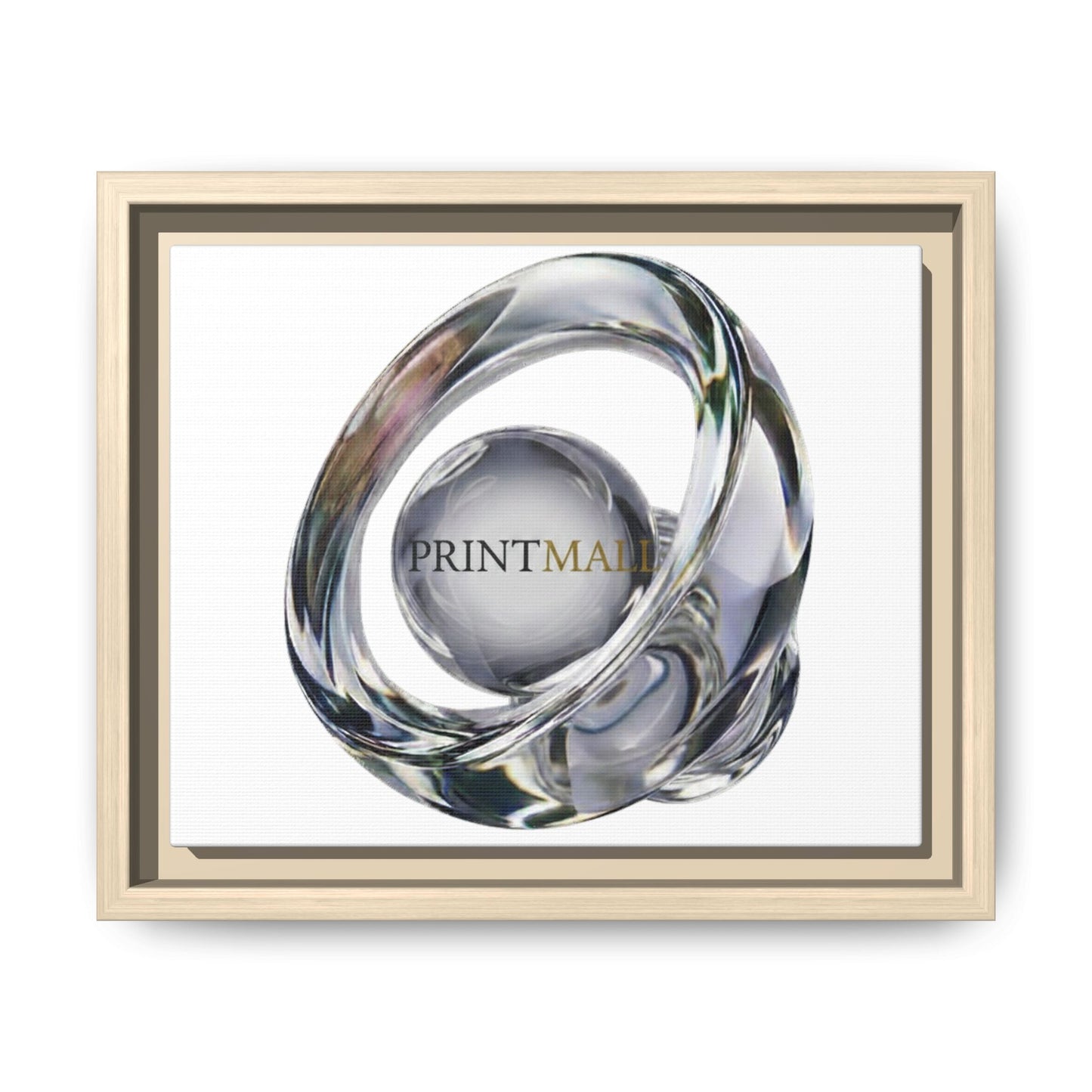 Interwoven Chrome Ribbon Canvas