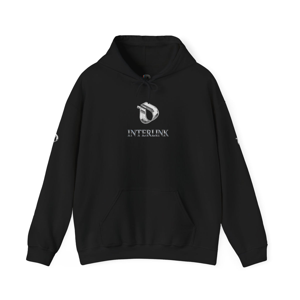 Silver Prism Interlink Pullover Hoodie