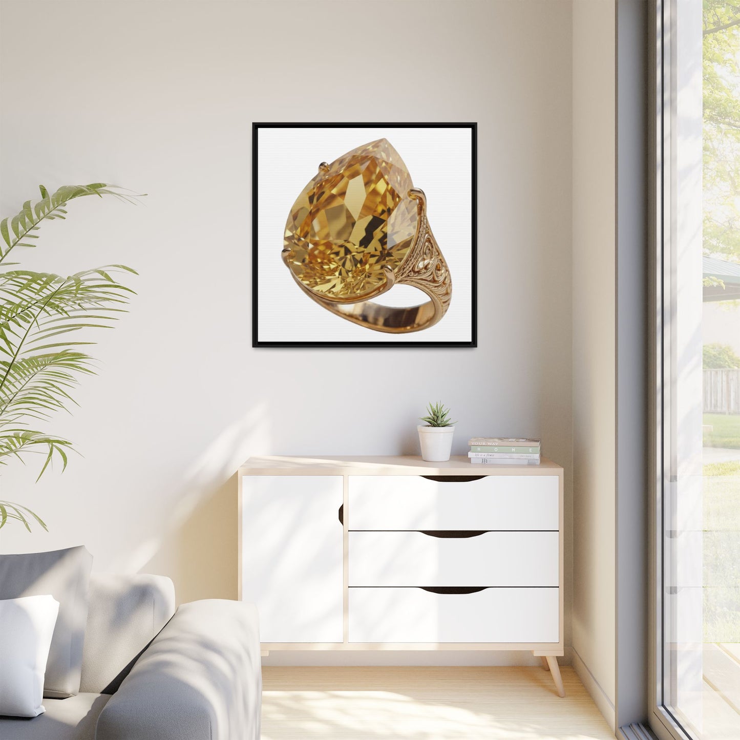 Citrine Signet Canvas Print