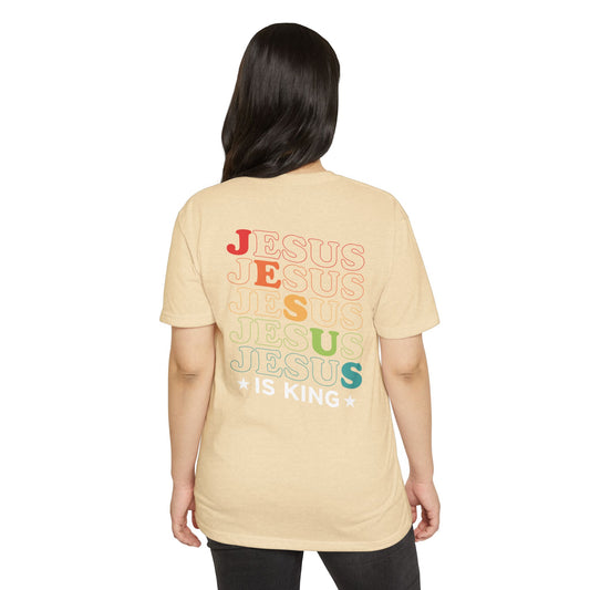 Jesus Is King Stacked Faith Women’s Tee