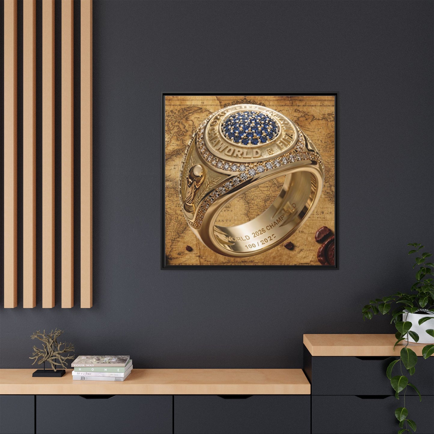 World Championship Legacy Ring Framed Canvas