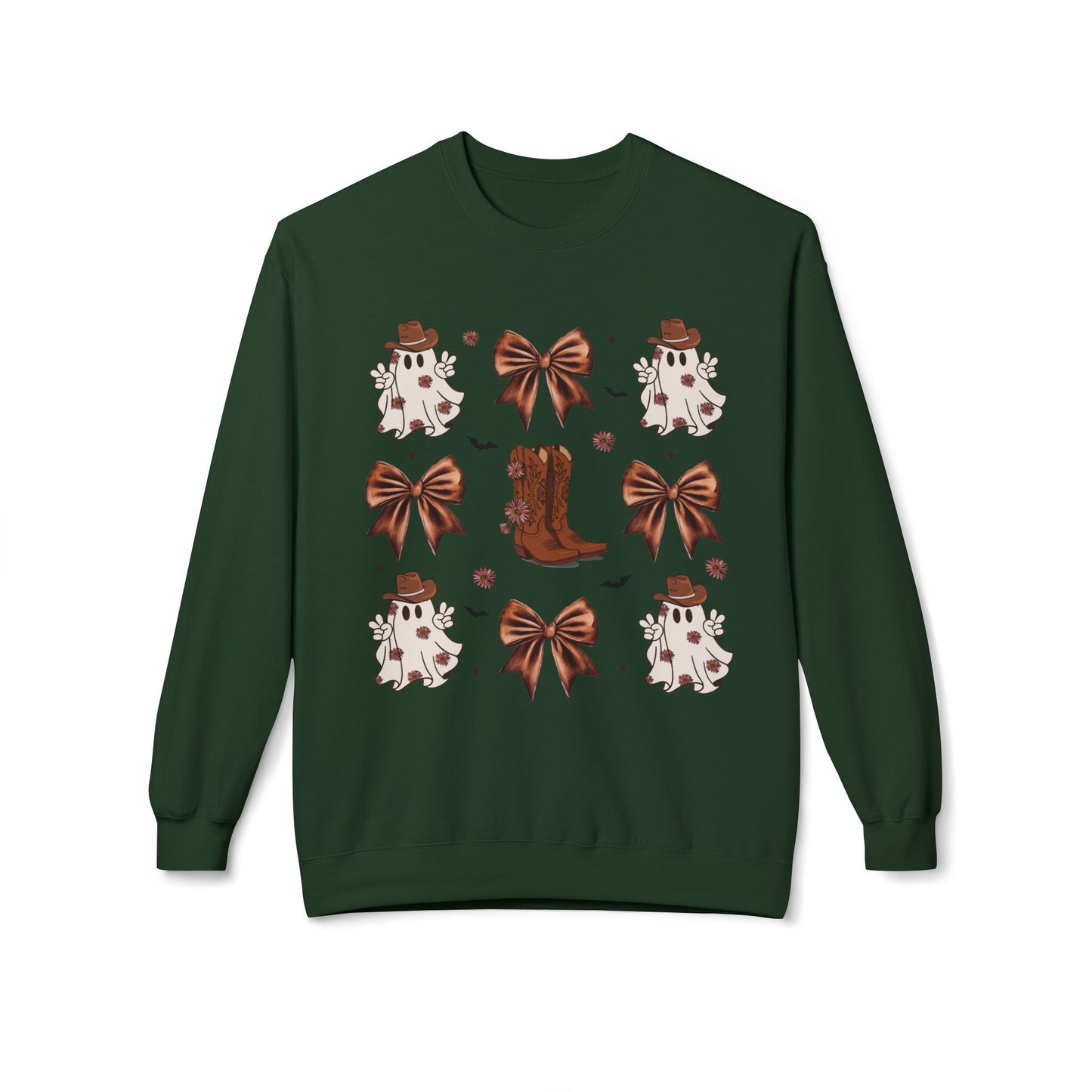 Autumn Floral Graphic Women's Crewneck Sweatshirt