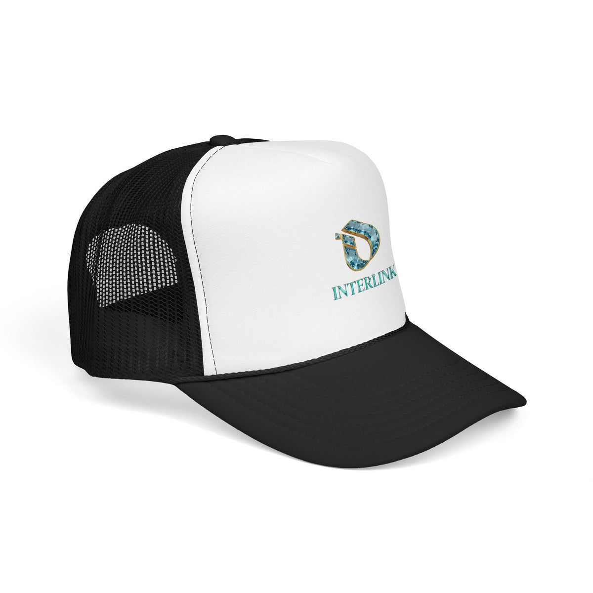 Aquamarine Interlink Laminated Foam Trucker Cap