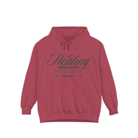 Healing Graphic Garment-Dyed Hoodie