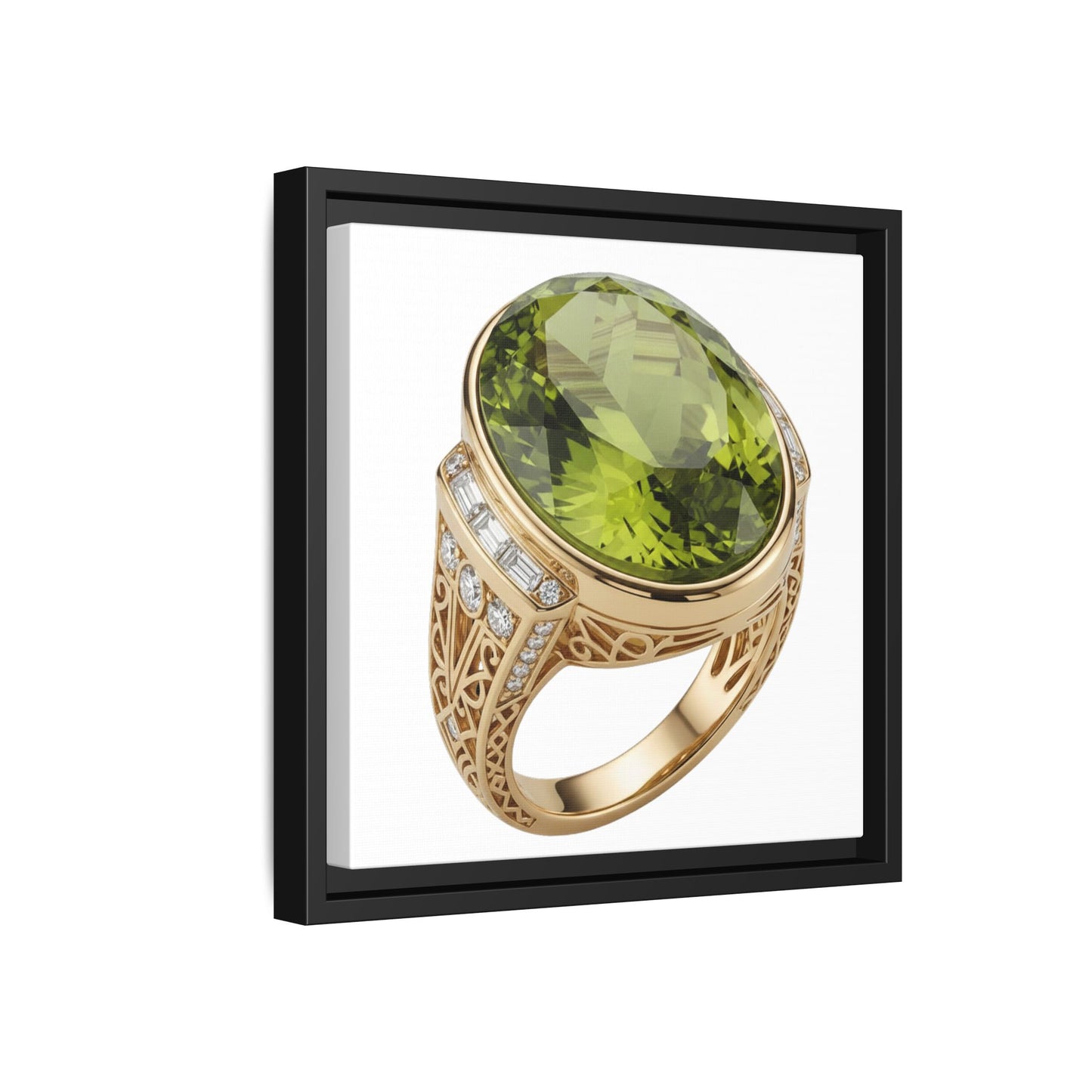Verdant Oval Peridot Wall Art