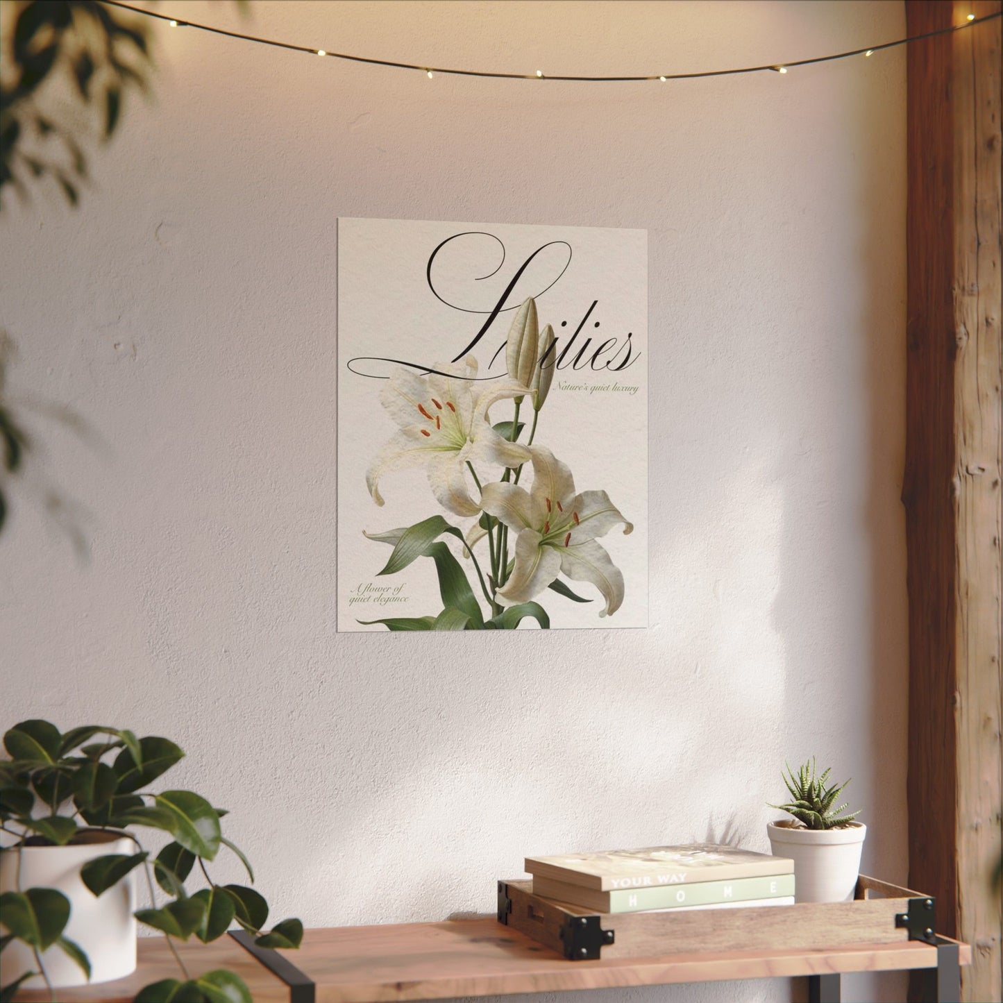 Garden Script Poster