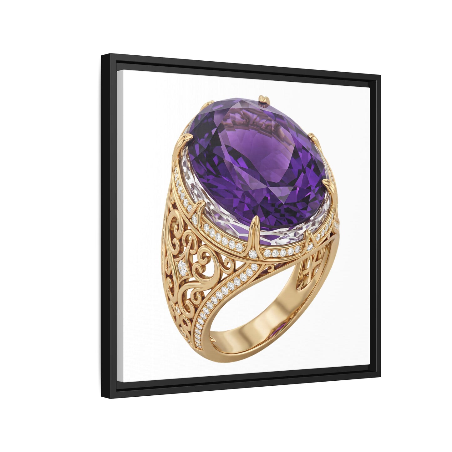 Amethyst Emblem Canvas Print