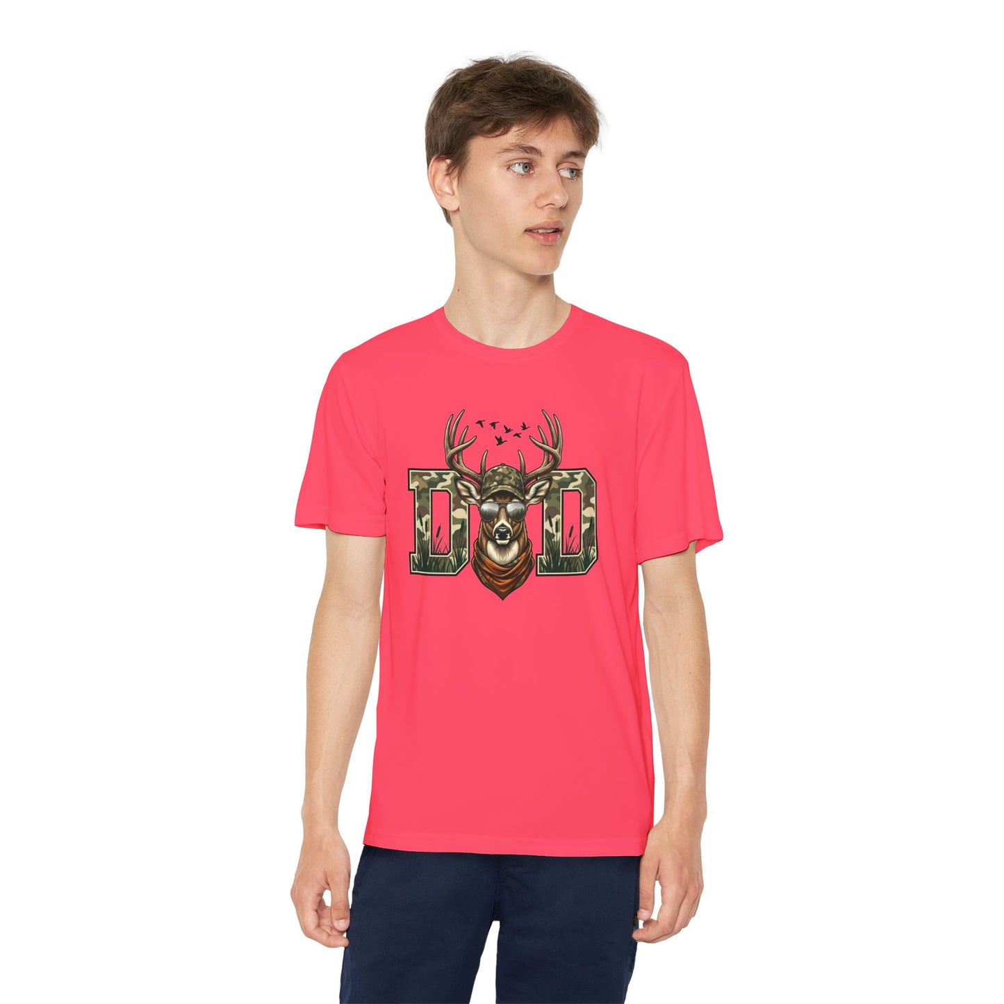 Youth Camo Deer Graphic T-Shirt