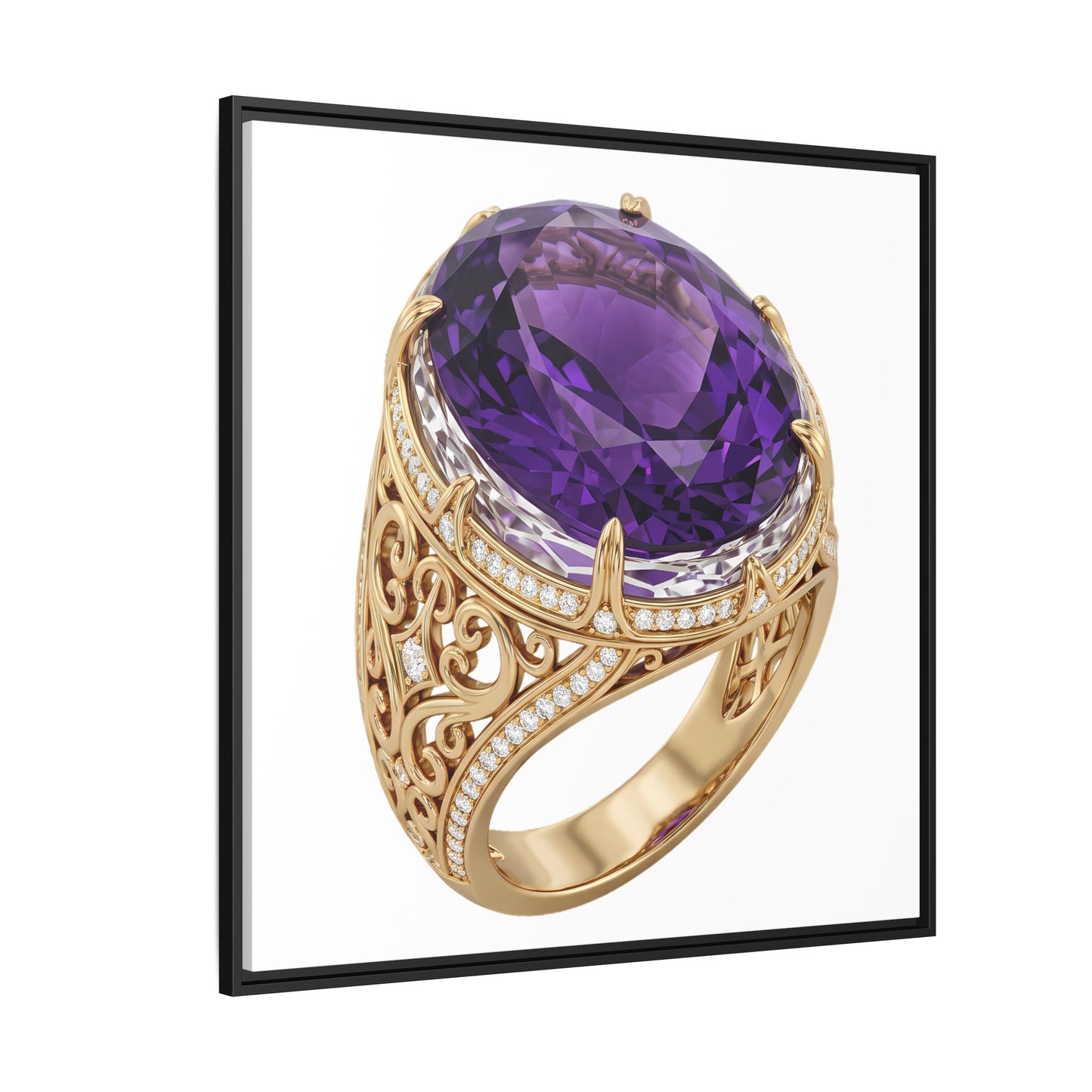 Amethyst Emblem Canvas Print