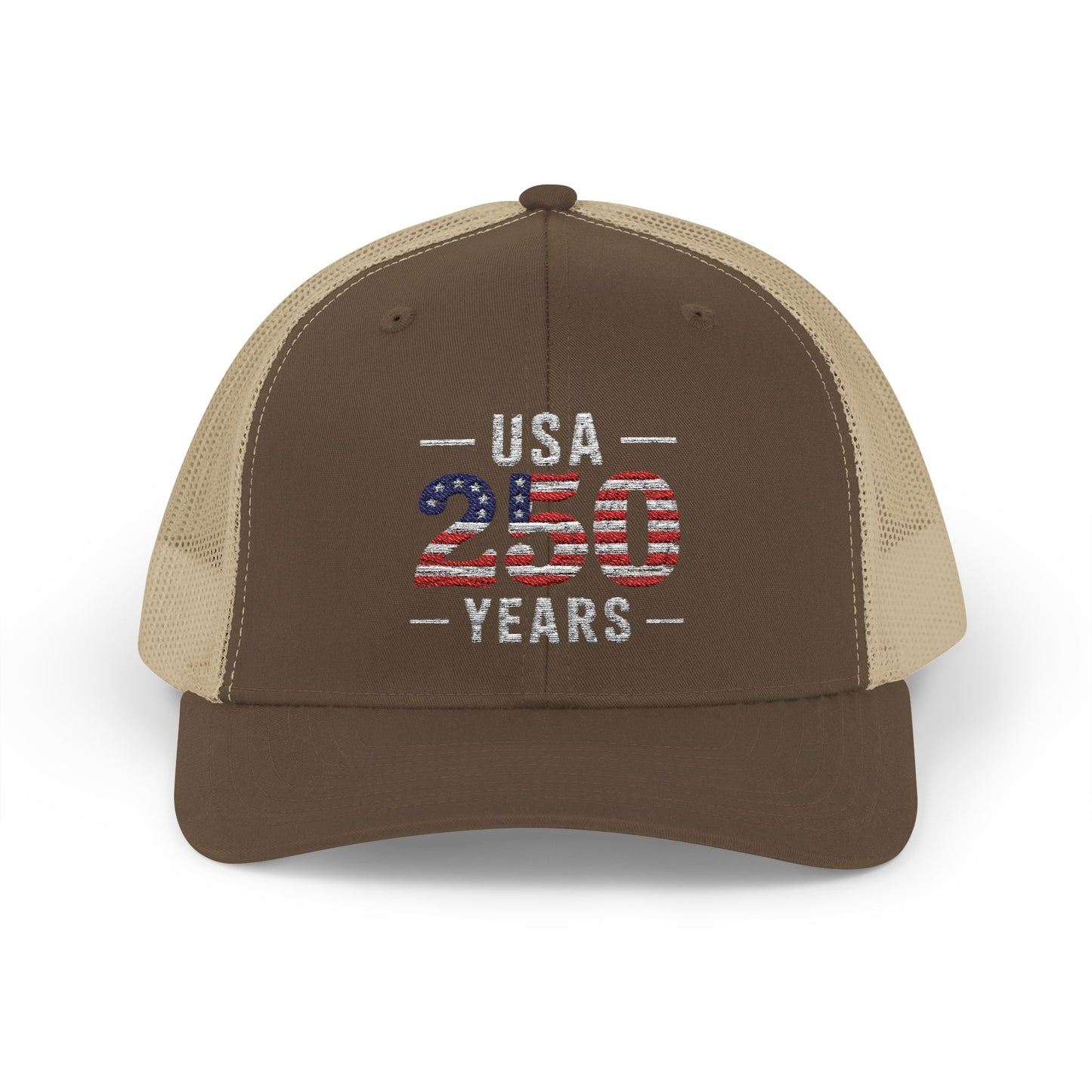 USA 250 Years Patriotic Trucker Cap