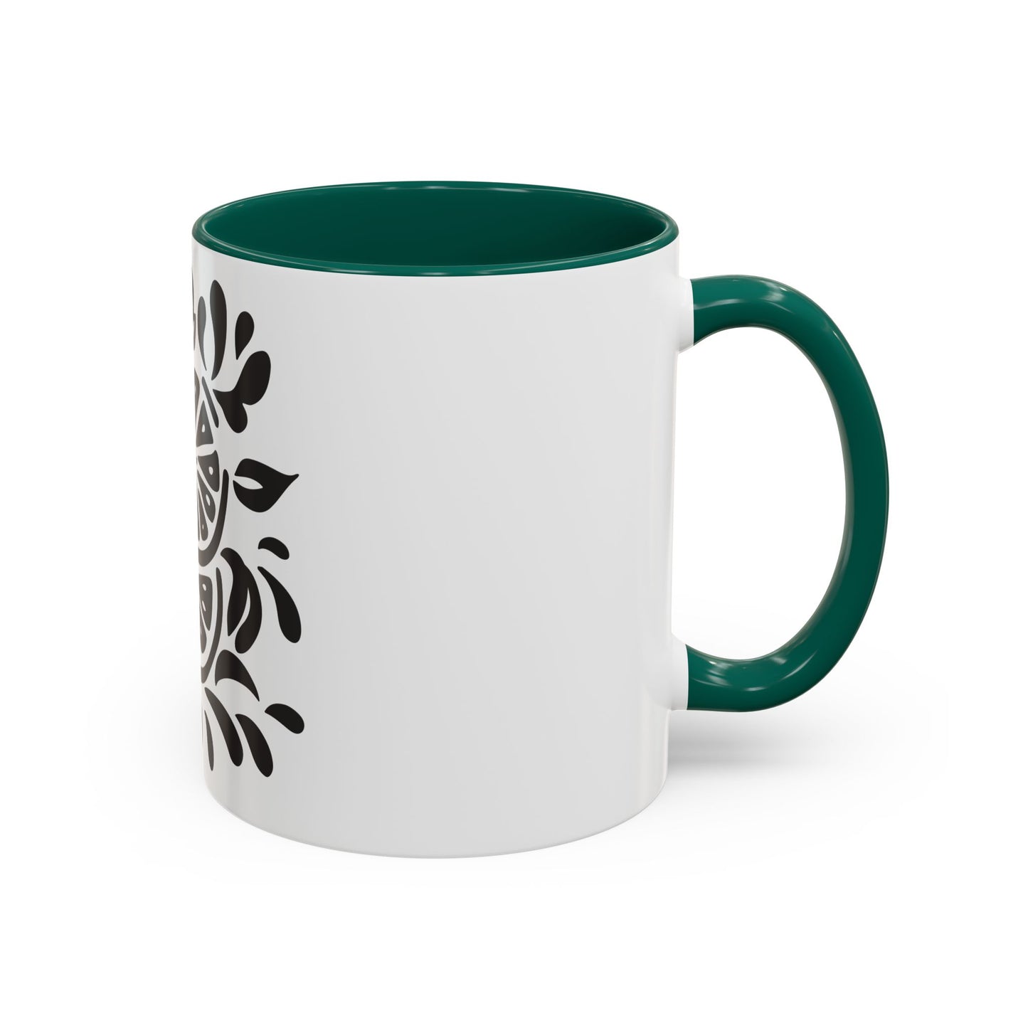 Monochrome Citrus Accent Mug