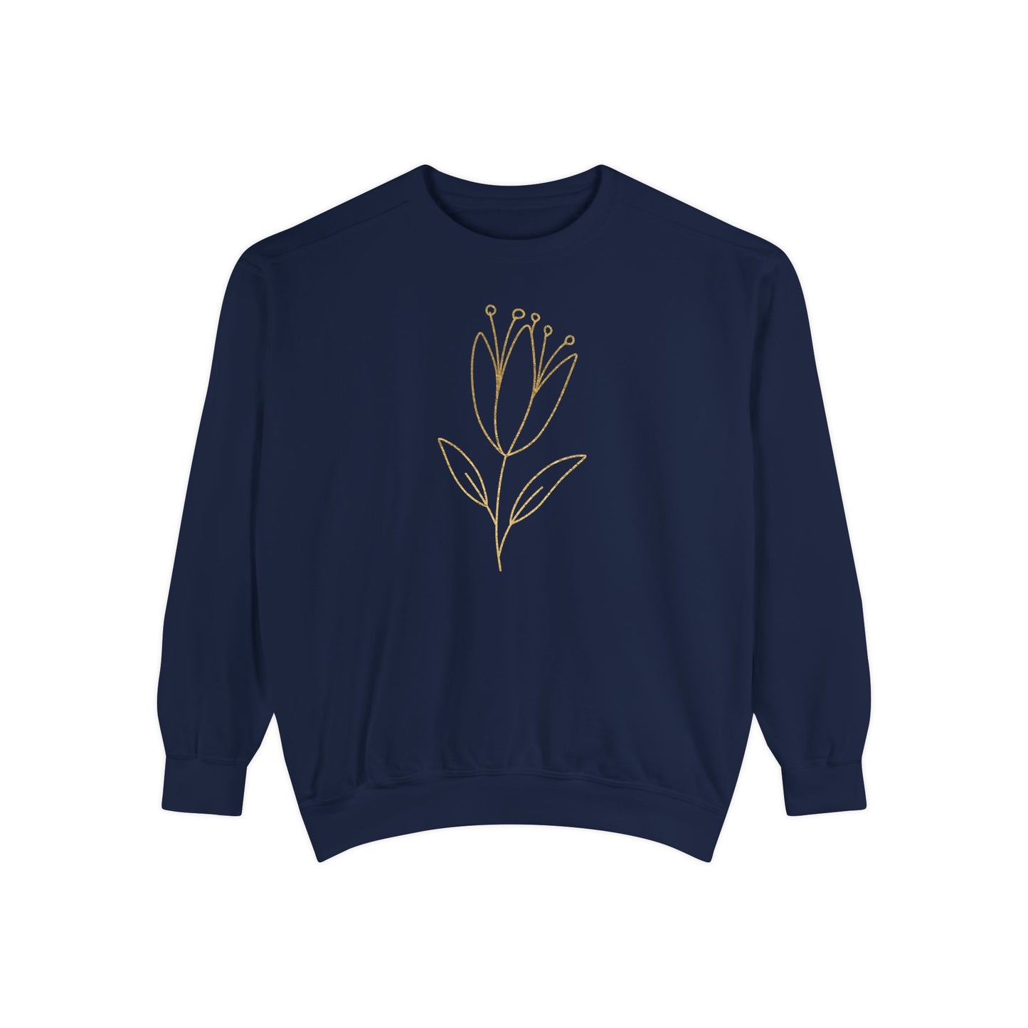 Floral Line Art Sweatshirt