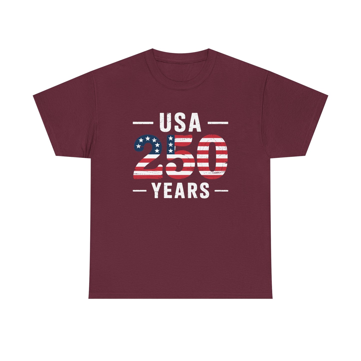 USA 250 Years Patriotic Flag Graphic T-Shirt