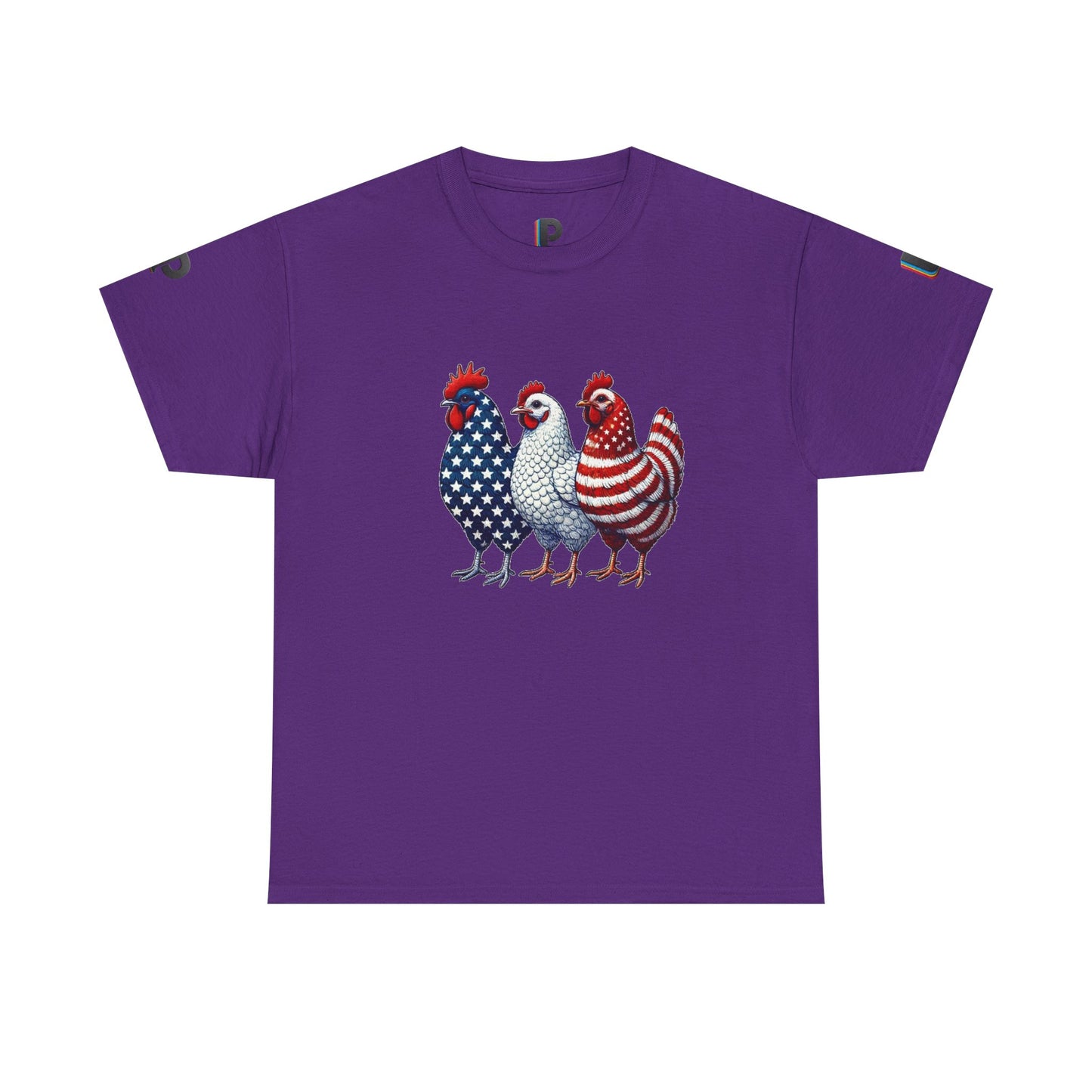 American Flag Chicken Trio Men’s Tee