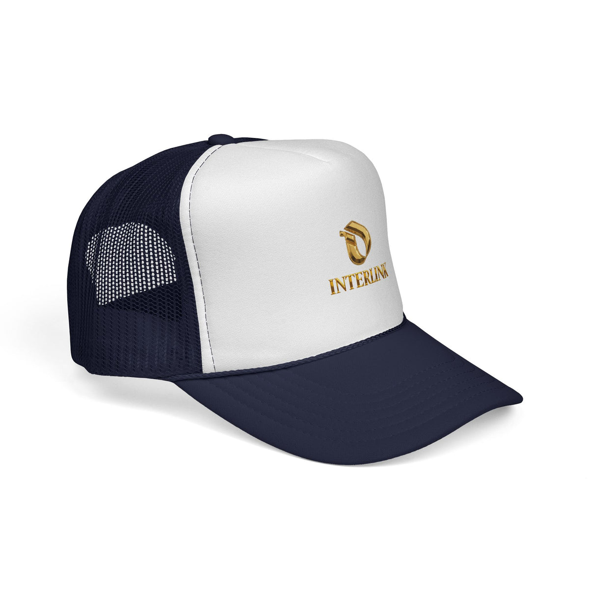 Gold Facet Interlink Mesh Trucker Cap