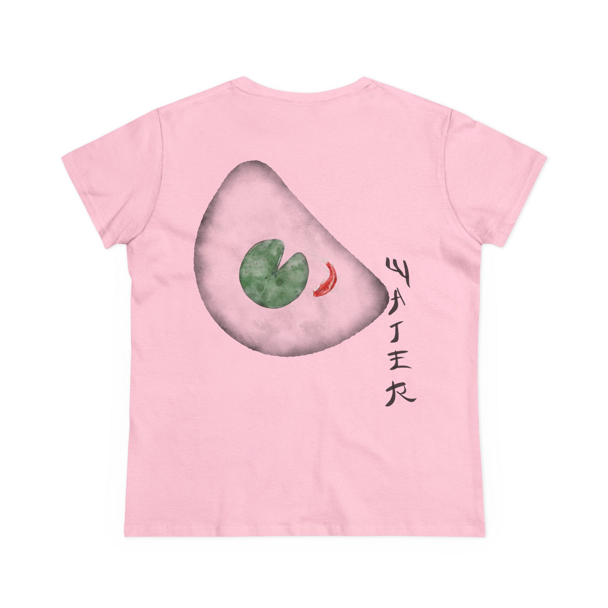 Koi & Lily Pad Ink Wash Back Print Women’s Tee