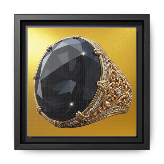 Black Diamond Gilded Glow Canvas