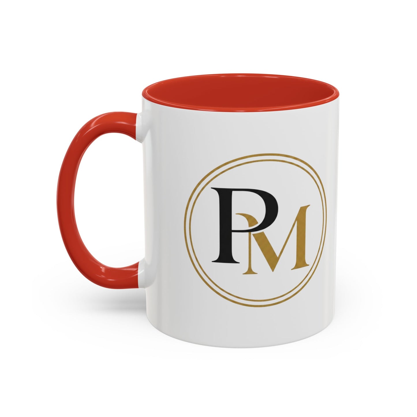 Black Gold PM Initial Accent Mug