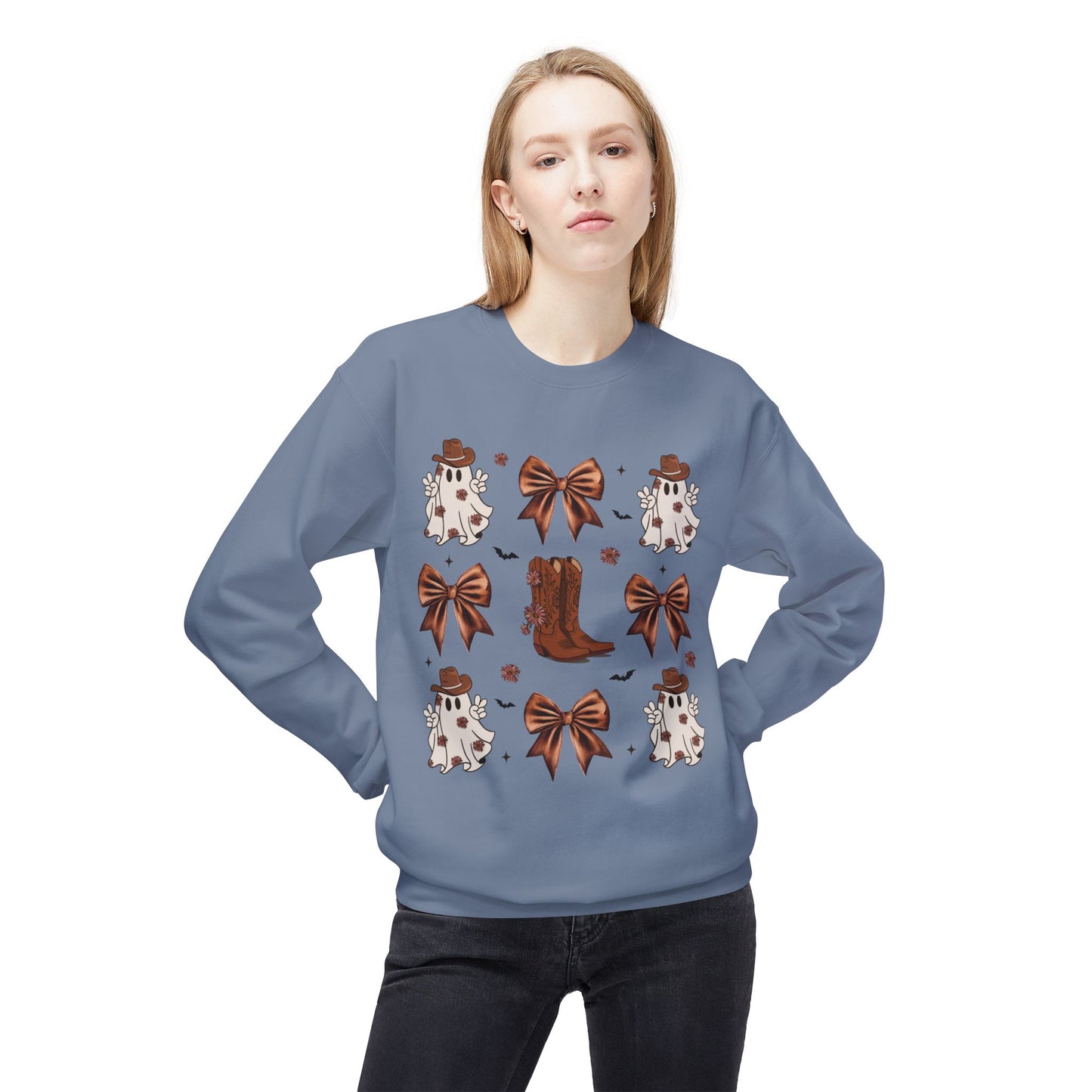 Autumn Floral Graphic Women's Crewneck Sweatshirt